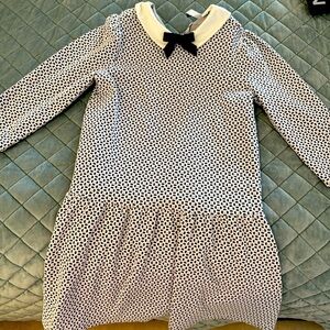 Janie and Jack black and white girls dress